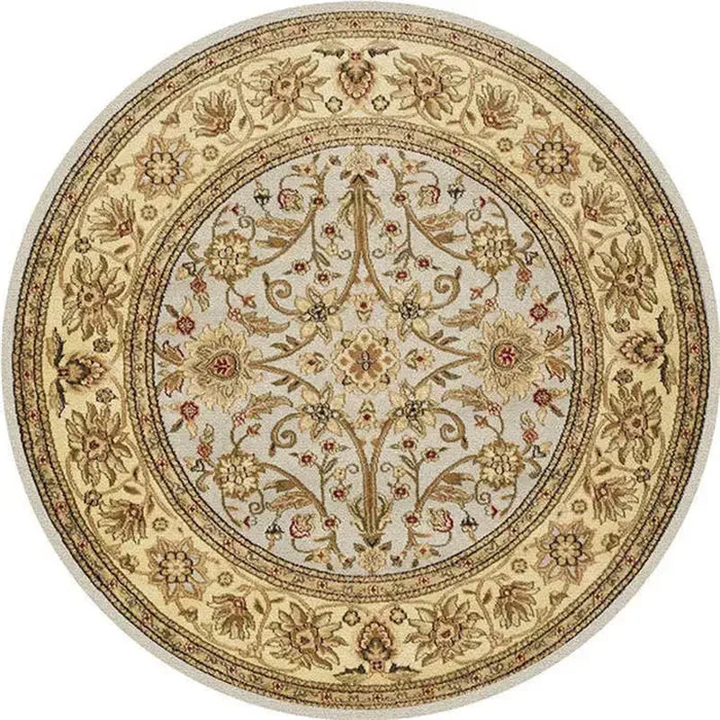 Persian Style round Rugs for Living Room Bedroom Rugs Carpets and Rugs Classic Flower Decoration Study Plan Coffee Table Doormat