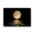 Black White Moon Canvas Painting Abstract Landscape Art Prints and Posters Modern Wall Art Pictures Living Room Home Decoration